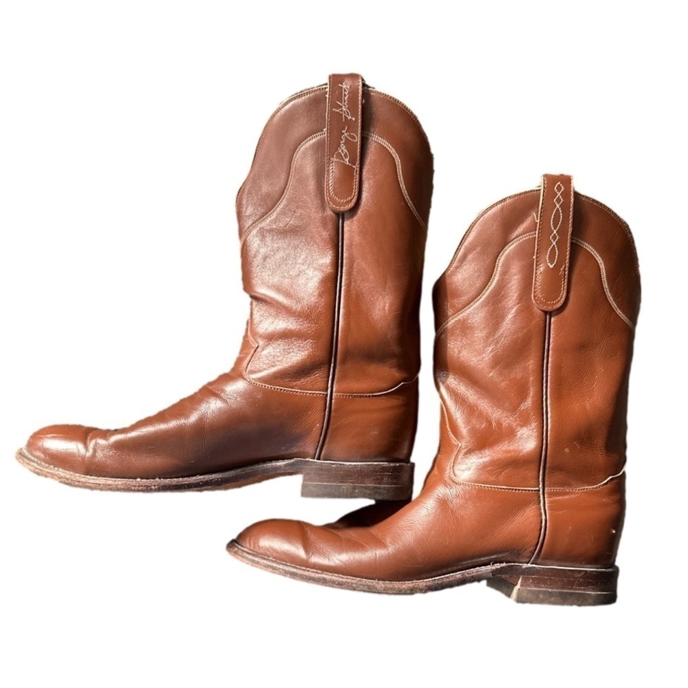 🤠 TONY LAMA 👢 Men’s Vintage George Strait Western Boots - Size 10 D 🎶 - Picture 5 of 12
